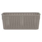 Caixa Organizadora Plstico Ratan Cinza 55L 35x151x135cm So Bernardo