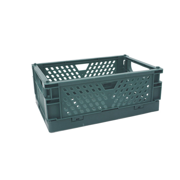 Caixa Organizadora Plástico Dobravel 0,8L Verde Oikos