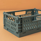 Caixa Organizadora Plástico Dobravel 0,8L Verde Oikos