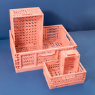 Caixa Organizadora Plástico Dobravel 14L Terracota Oikos