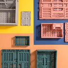 Caixa Organizadora Plástico Dobravel 2,3L Terracota Oikos