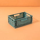 Caixa Organizadora Plástico Dobravel 2,3L Verde Oikos