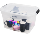 Caixa Organizadora Plástico Flex 29L Incolor Sanremo