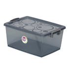 Caixa Organizadora Plástico Grafite 15L Ordene