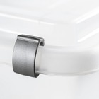 Caixa Organizadora Plástico Incolor 56,1L 37,1x38,5x56,4cm Top Stock Sanremo