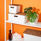 Caixa Organizadora Plstico Off White 13L 165x26x36cm Oikos