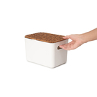 Caixa Organizadora Plstico Off White 6L 16x18x26cm Oikos