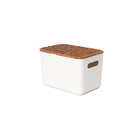 Caixa Organizadora Plstico Off White 6L 16x18x26cm Oikos