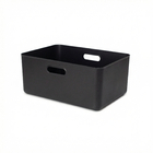 Caixa Organizadora Plstico Preto 13L 165x26x36cm Oikos