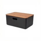 Caixa Organizadora Plstico Preto 13L 165x26x36cm Oikos