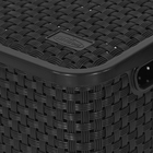 Caixa Organizadora Plástico Preto 16L 19x28x39cm Nitronplast