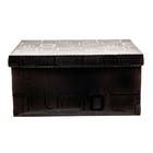 Caixa Organizadora Plástico Preto 20,39L 19x30x39cm Dello