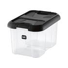 Caixa Organizadora Plástico Preto Descomplica 10L 21,2x34,5x24cm Uz Utilidades