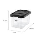 Caixa Organizadora Plástico Preto Descomplica 10L 21,2x34,5x24cm Uz Utilidades