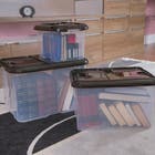Caixa Organizadora Plástico Preto Descomplica 10L 21,2x34,5x24cm Uz Utilidades