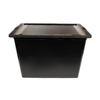 Caixa Organizadora Plástico Preto 28L 41,9x32,3x26,8cm São Bernardo