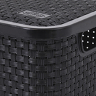 Caixa Organizadora Plástico Preto 8,5L 14,8x22,5x32,3cm Nitron