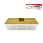 Caixa Organizadora Plástico Transparente 8x9,5x23cm Hauskraft