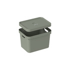 Caixa Organizadora Plástico Verde Cactus Cube 18L 36x27x24,5cm OU