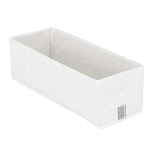 Caixa Organizadora Poliéster Branco EVO'M 14L 16x18x50cm Spaceo