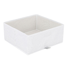 Caixa Organizadora Poliéster Branco EVO'M 20L 16x36x35cm Spaceo
