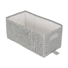 Caixa Organizadora Poliéster Cinza EVO'M 10L 16x18x35cm Spaceo