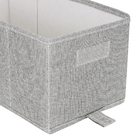 Caixa Organizadora Poliéster Cinza EVO'M 10L 16x18x35cm Spaceo