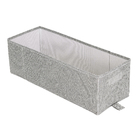 Caixa Organizadora Poliéster Cinza EVO'M 14L 16x18x50cm Spaceo