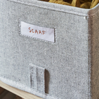 Caixa Organizadora Poliéster Cinza EVO'M 14L 16x18x50cm Spaceo