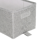 Caixa Organizadora Poliéster Cinza EVO'M 14L 16x18x50cm Spaceo