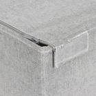 Caixa Organizadora Poliéster Cinza EVO'M 36L 29x36x35cm Spaceo