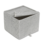 Caixa Organizadora Poliéster Cinza EVO'M 36L 29x36x35cm Spaceo