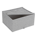 Caixa Organizadora Poliéster Cinza EVO'M 81L 29x56x50cm Spaceo