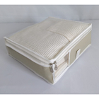 Caixa Organizadora Roupa De Cama Tam P Nylon Pvc Creme