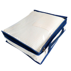 Caixa Organizadora Roupa De Cama Tam P Pvc Cristal Azul