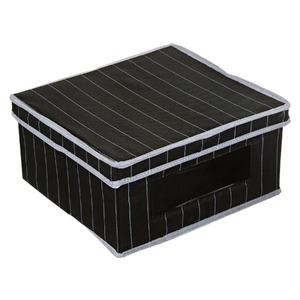 Caixa Organizadora Tecido Preto e Branco 33x30x15 cm Giz ...