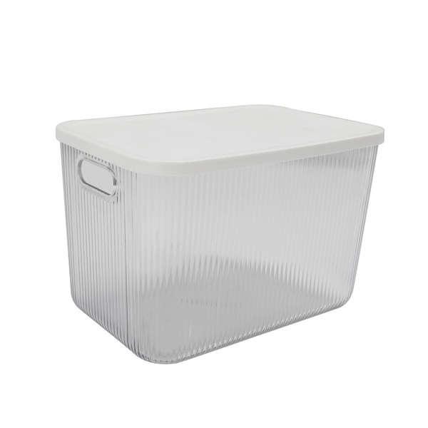 Caixa Organizadora Transparente Com Tampa 18L Alta Oikos