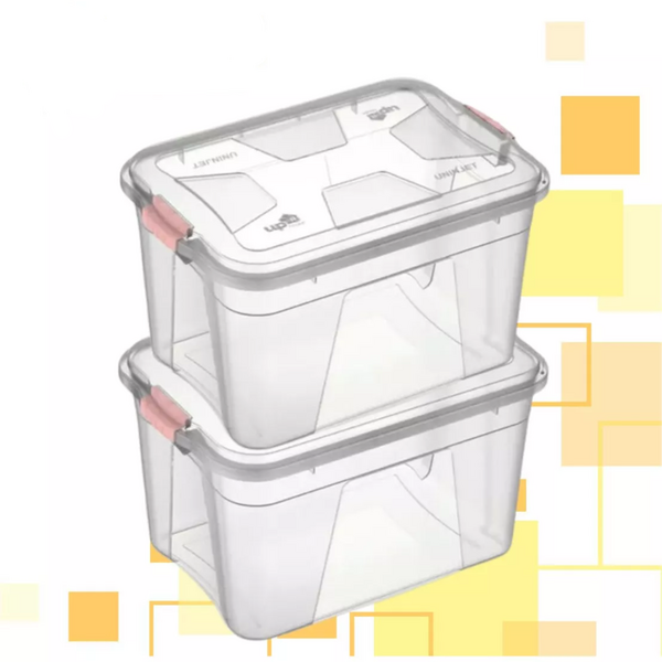 Caixa Organizadora Transparente De Plástico 12 Litros
