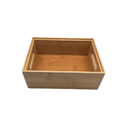 Caixa Organizadora Vazada de Bambu Empilhável 22X15,1X9,3Cm Oikos
