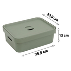 Caixa Organizadora Verde Plástico 13x27,5x36,5cm Nordi OU