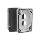 Caixa P/ Botoeira Plástica Bx1pq/2 2 Furos 22 Mm