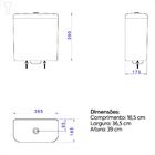 Caixa P/acoplar Deca Dual Carrara/nuova Cd.11f.85 Cinza Antra