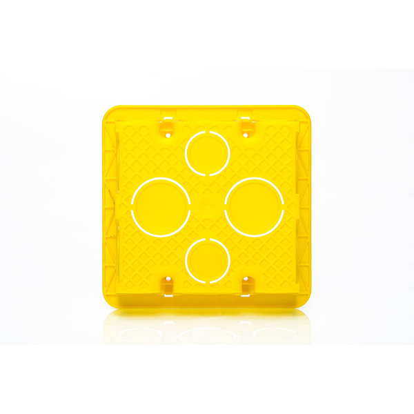 Caixa para Alvenaria de Embutir 4x4 Quadrado Amarela Legrand