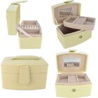 Caixa Para Joias Bijuteria Creme Cbrn10776