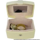 Caixa Para Joias Bijuteria Creme Cbrn10776