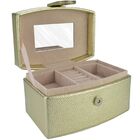 Caixa Para Joias Bijuteria Dourado Cbrn10783