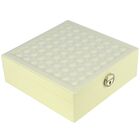 Caixa Para Joias Bijuteria Espelho Luxo Creme Cbrn13043