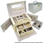 Caixa Para Joias Bijuteria Luxo Prata Cbrn10745