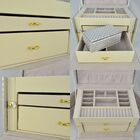 Caixa Para Joias Bijuteria Luxo Prata Cbrn10745