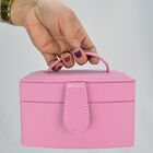 Caixa Para Joias Bijuteria Rosa Cbrn10806